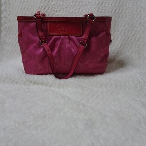Coach Ashley pleated tote